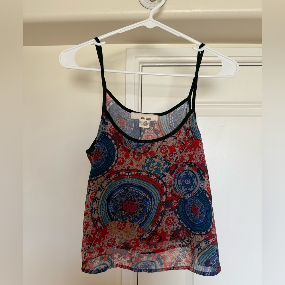 Sans Souci Summer Crop Top, size small